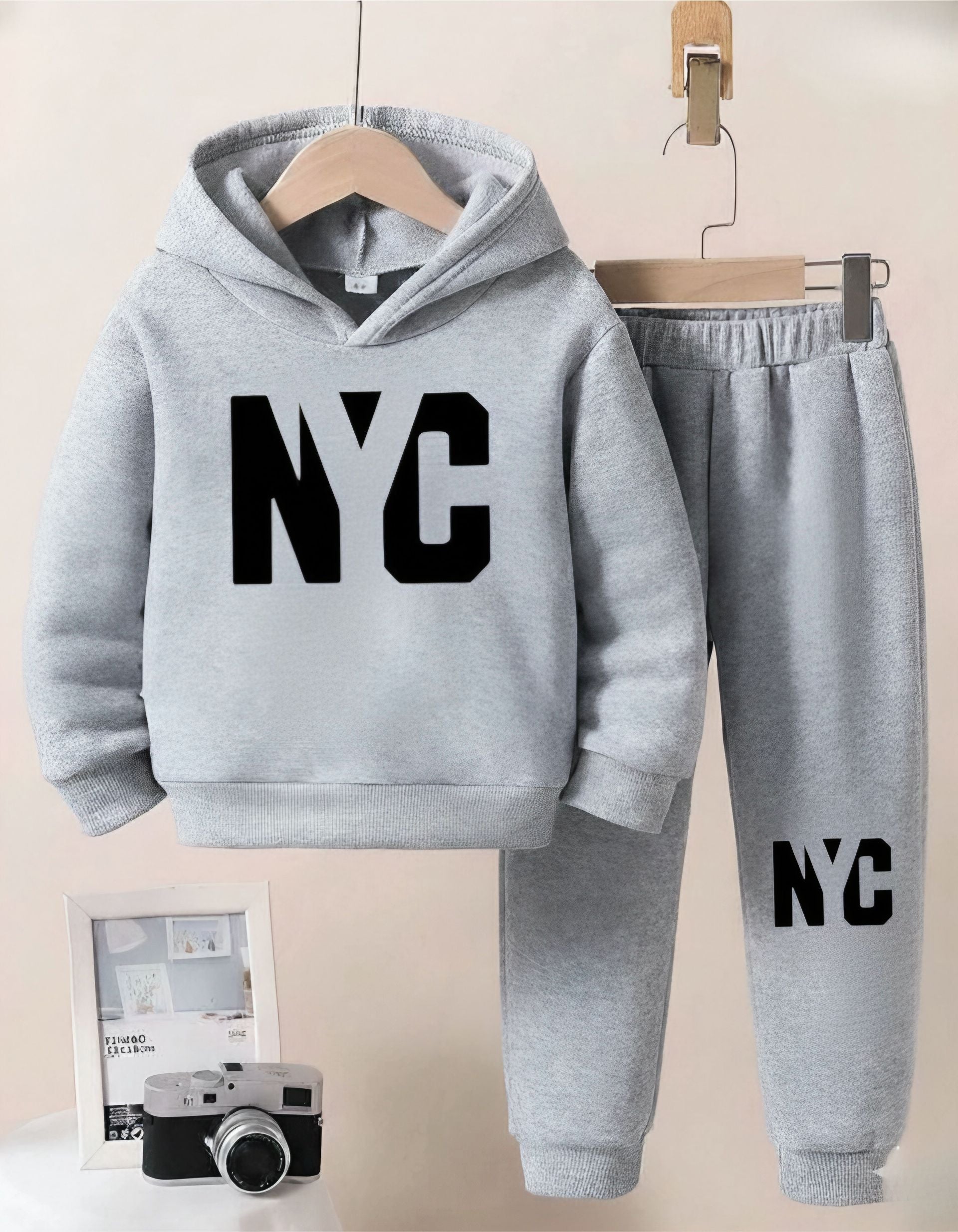 NYC Hyder Grey Fleece Track Suit