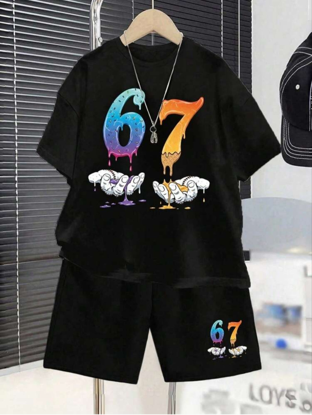 Baggy Suit 67 Black Soft Cotton Jersey for Summer (5 to 15 Year)