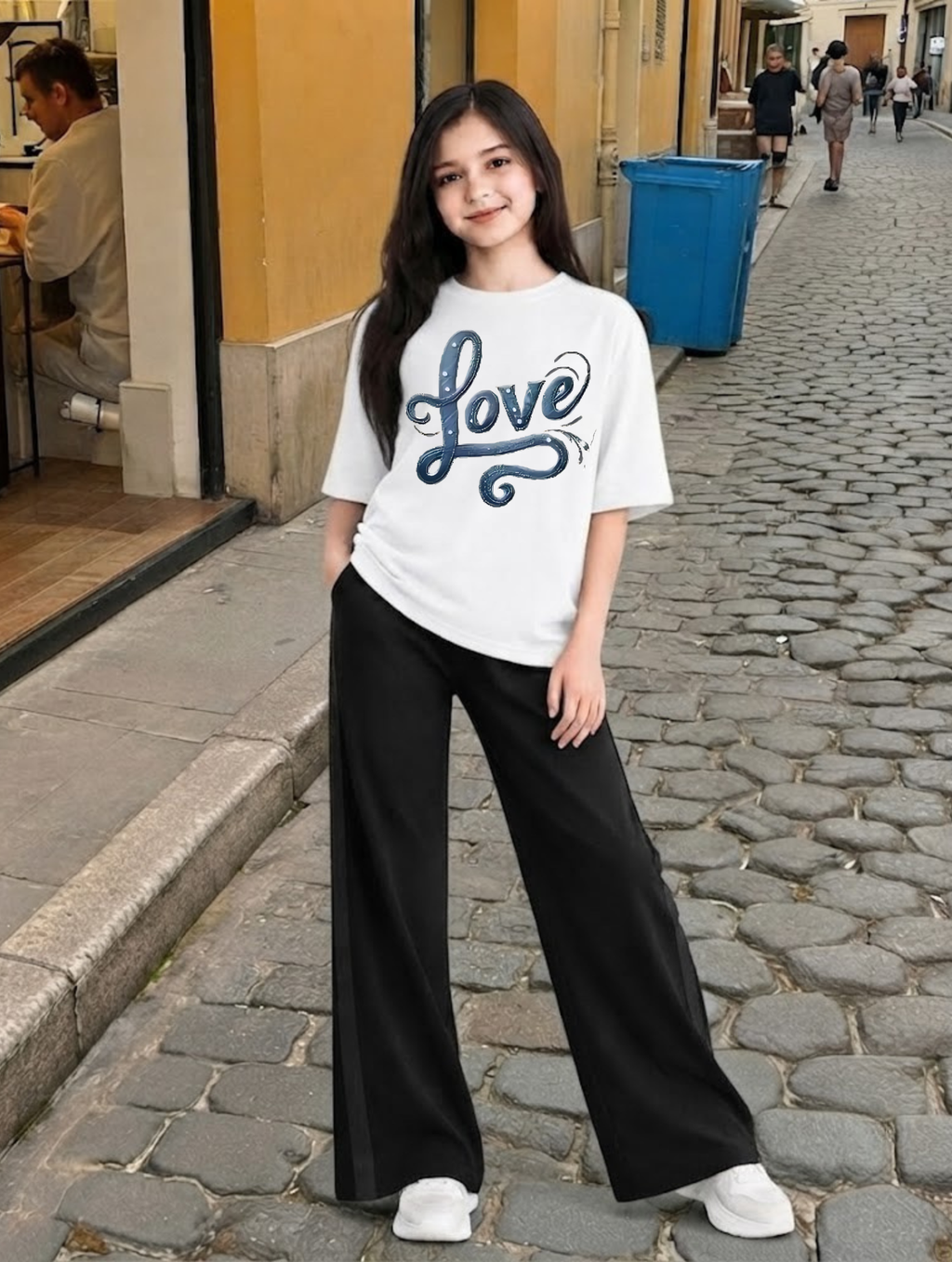 Baggy Suit Teen Girl Love Soft Cotton Jersey for Summer