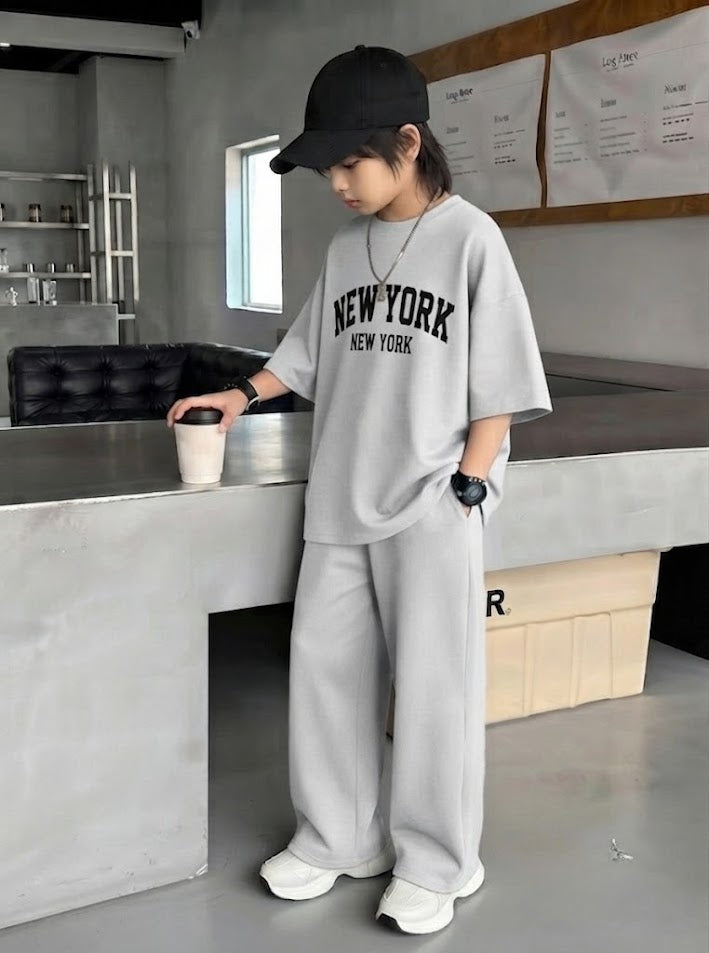 Baggy Suit New York Grey Soft Cotton Jersey for Summer